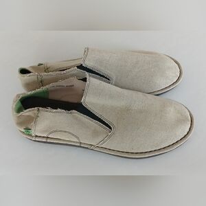 Ocean Minded Men’s Canvas Slip-On Shoes Tan Size 12 – Eco-Friendly Casual